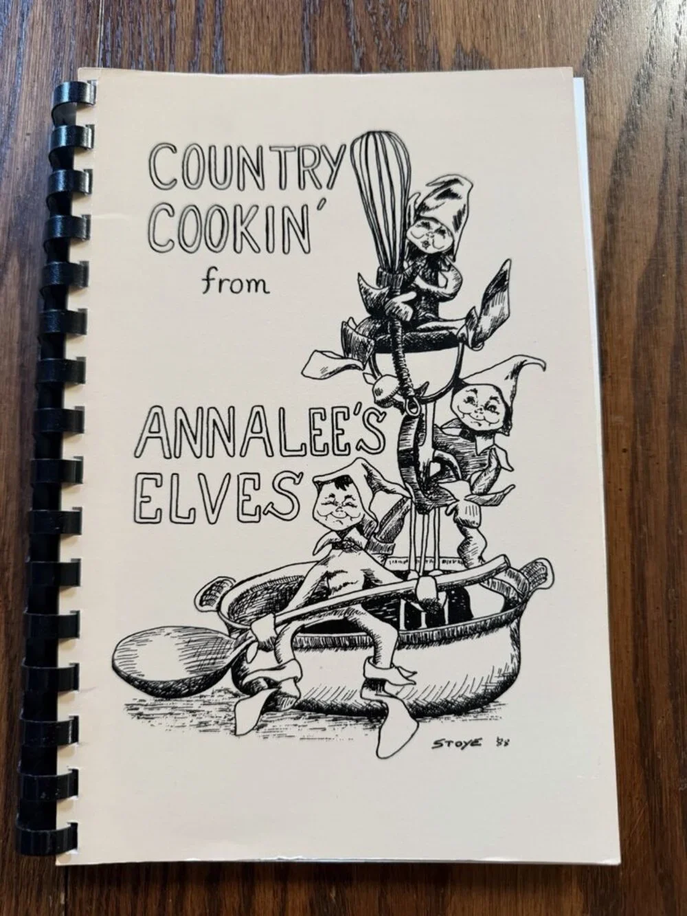 Country‎ Cookin' from Annalee's Elves Angela Button 1988 Cookbook 3rd Print 1990